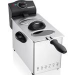 Monzana Fritteuse, mit Öl, 3l, 2200W, 38 x 21 x 19cm, silber - schwarz