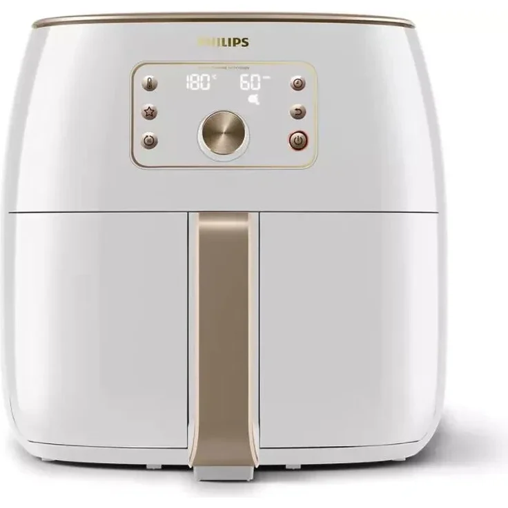 Philips Premium Airfryer XXL HD9870-20, Heißluftfritteuse, 2225 Watt, 1,4 kg Frittiergut, Rapid Air-Technologie, Kunststoff, weiß – Bild 1
