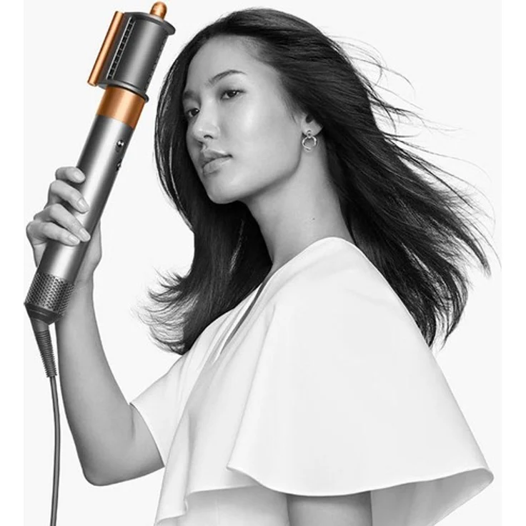 Dyson Airwrap Complete Long Multistyler für alle Haartypen Coanda-Effekt, 3 Temperaturstufen, Ionen-Technologie, Kaltstufe, inkl. 6 Aufsätze, neuer Trocknungs-Aufsatz für Styling-Vorbereitung, nickel, kupfer – Bild 8