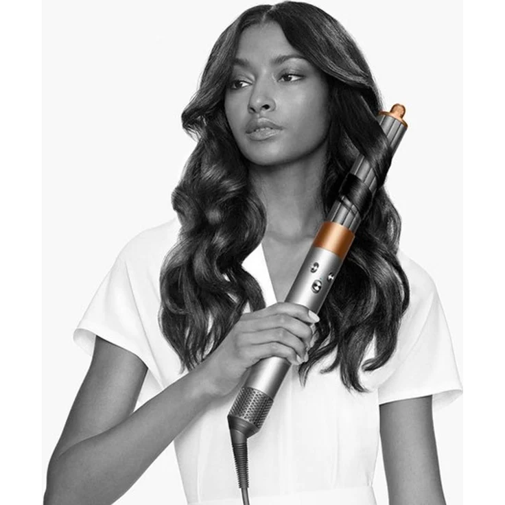 Dyson Airwrap Complete Long Multistyler für alle Haartypen Coanda-Effekt, 3 Temperaturstufen, Ionen-Technologie, Kaltstufe, inkl. 6 Aufsätze, neuer Trocknungs-Aufsatz für Styling-Vorbereitung, nickel, kupfer – Bild 4