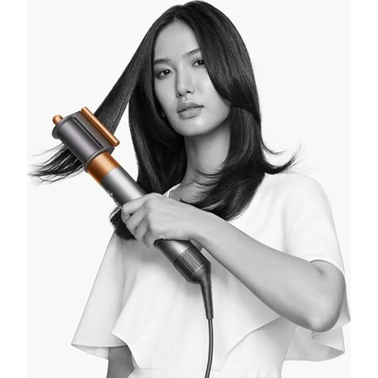 Dyson Airwrap Complete Long Multistyler für alle Haartypen Coanda-Effekt, 3 Temperaturstufen, Ionen-Technologie, Kaltstufe, inkl. 6 Aufsätze, neuer Trocknungs-Aufsatz für Styling-Vorbereitung, nickel, kupfer – Bild 3