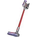 Dyson V8 Extra Handstaubsauger 2022, 40 min Akkubetrieb, 2 Saugmodi, inkl. Motorbar Bodendüse, 400395-01, rot-silber