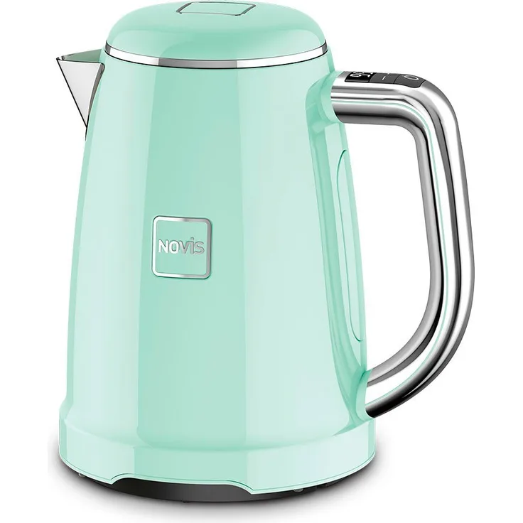 Novis Iconic Line KTC1 Wasserkocher mit elektronischer Temperatureinstellungen, 2200 Watt, 1,6 Liter, neomint
