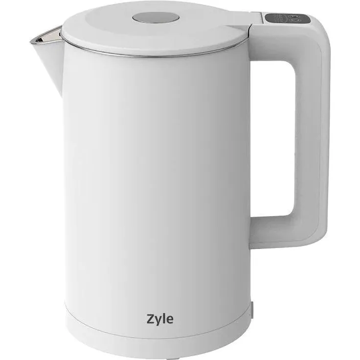 Zyle El. ZY283WK Wasserkocher, 2200 Watt, 4 Temperatureinstellungen, 1,7 Liter, Thermostat, weiß