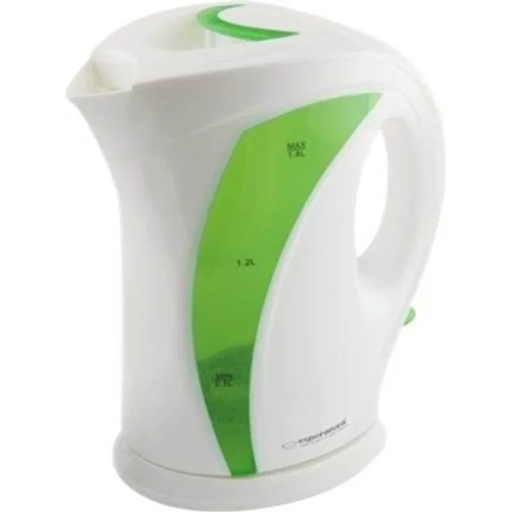 Esperanza EKK018G Wasserkocher, 2200W, 1,7 Liter, Kunststoff, weiß, grün