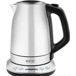 ECG RK 1791 Wasserkocher, 2200 Watt, 1,7 Liter, Abschaltautomatik, Kontrollleuchte, Überhitzungsschutz, Warmhaltefunktion, silber