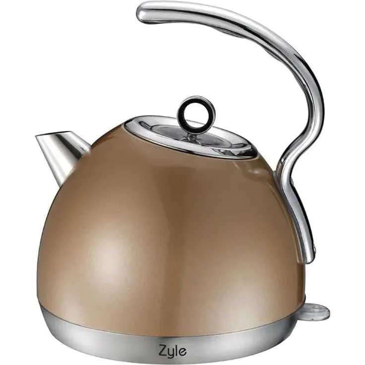Zyle ZY88KG Wasserkocher, 2200 Watt, 1,8 Liter, kupfer