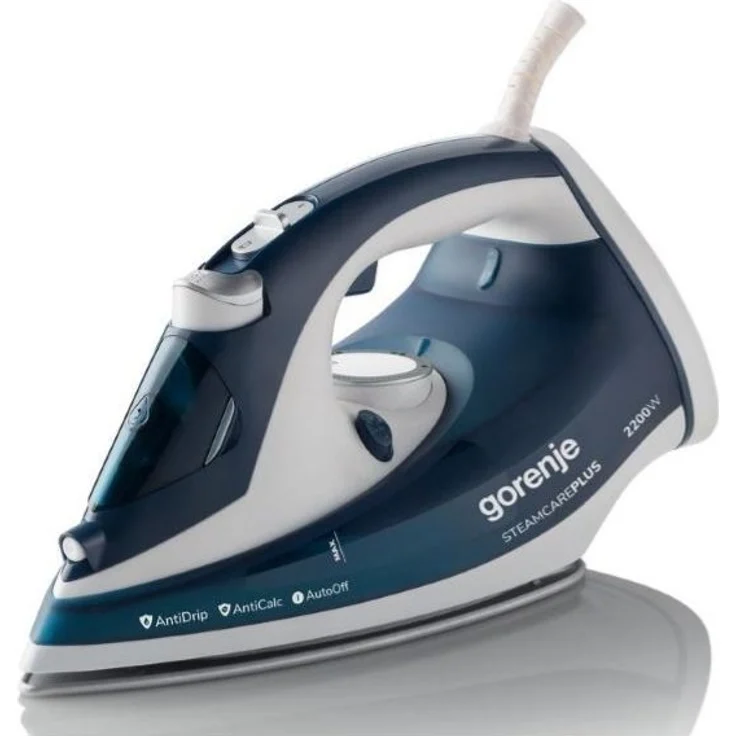 Gorenje SIH2200TQC Dampfbügeleisen Keramik-Bügelsohle 2 5 m 90 g-min Blau 30 g-min