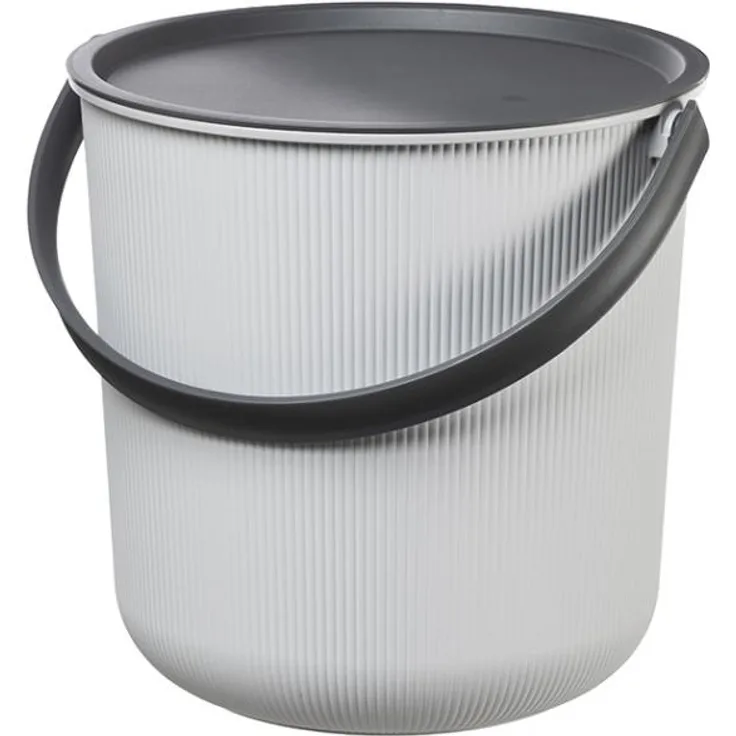 plast team Aufbewahrungseimer AKITA, 53 Liter, wolkengrau