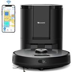 Proscenic M8 Pro Saugroboter mit Wischfunktion mit Absaugstation, 200 min Akkubetrieb, 3000 Pa Saugleistung, Lasernavigation, schwarz