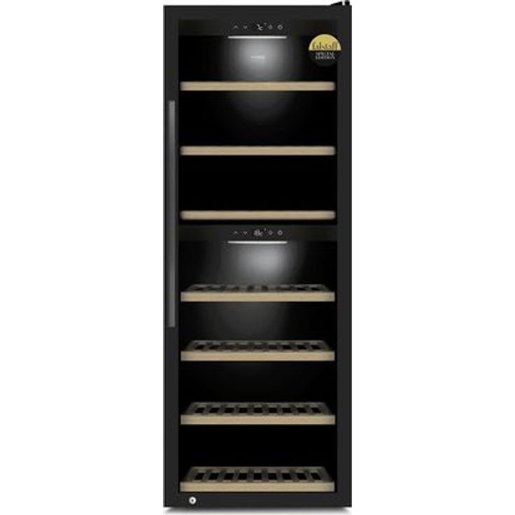Caso WineExclusive 126 Falstaff Design Weinkühlschrank, freistehend, 126 Flaschen, Energieklasse G