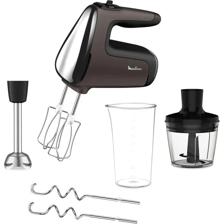 Moulinex Powermix Silence Handmixer, 600 W, Silent-Technologie, Ergonomischer Griff, Antrieb mit variabler Geschwindigkeit, braun - Preisvergleich