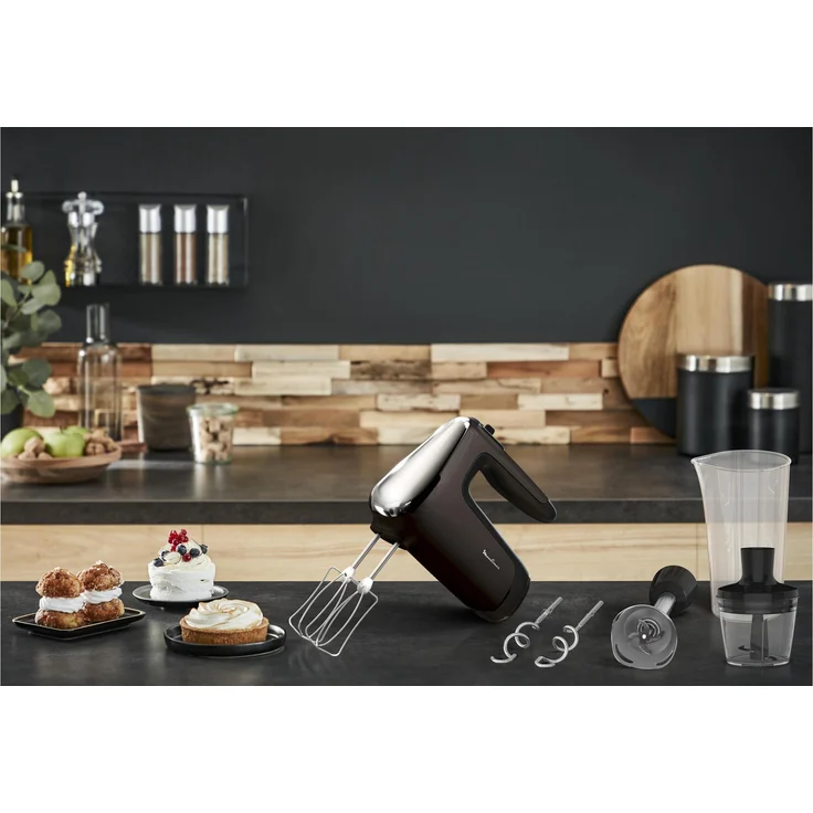 Moulinex Powermix Silence Handmixer, 600 W, Silent-Technologie, Ergonomischer Griff, Antrieb mit variabler Geschwindigkeit, braun - Preisvergleich – Bild 8