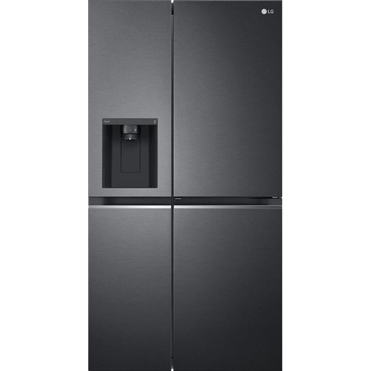 LG GSJV71MCLE Side-by-Side-Kühlschrank, freistehend, matt black, Höhe 179 cm, Energieklasse E