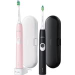 Philips Sonicare ProtectiveClean 4300 HX6800-35 Schallzahnbürsten pink und schwarz mit Reiseetui