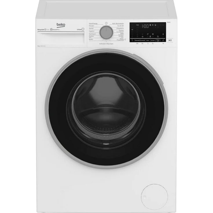 Beko B5WFU584135W, Frontlader-Waschmaschine, A, Fassungsvermögen 8 kg, Standgerät, Breite 60 cm – Bild 1