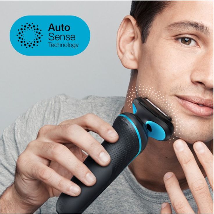 Braun Series 5 - 51-M1000s Herrenrasierer - schwarz & blau – Bild 9