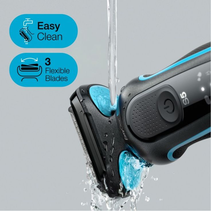 Braun Series 5 - 51-M1000s Herrenrasierer - schwarz & blau – Bild 6