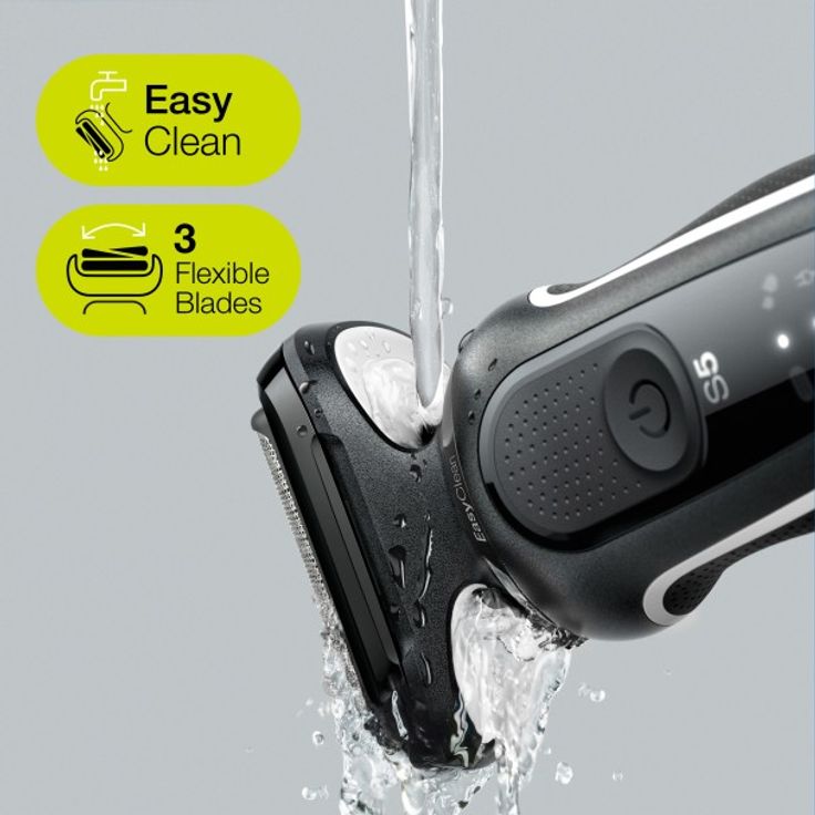 Braun Series 5 - 51-W1600s Herrenrasierer + BodyGroomer Aufsatz - schwarz & weiß – Bild 5