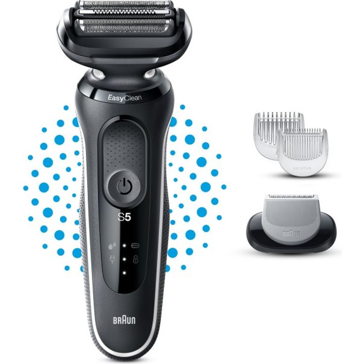 Braun Series 5 - 51-W1600s Herrenrasierer + BodyGroomer Aufsatz - schwarz & weiß – Bild 2