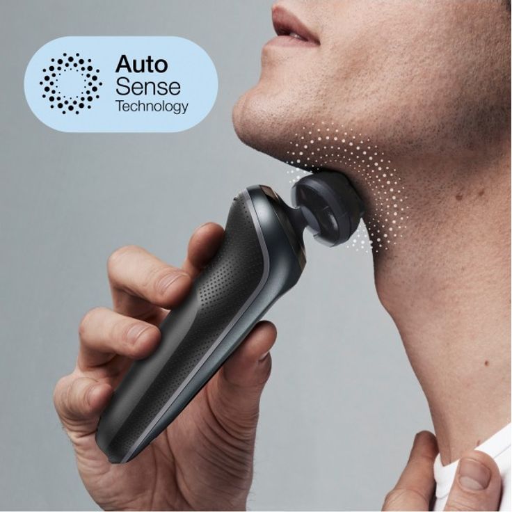 Braun Series 6 - 61-N4500cs Herrenrasierer + 2 Aufsätze & Ladestation - grau – Bild 6