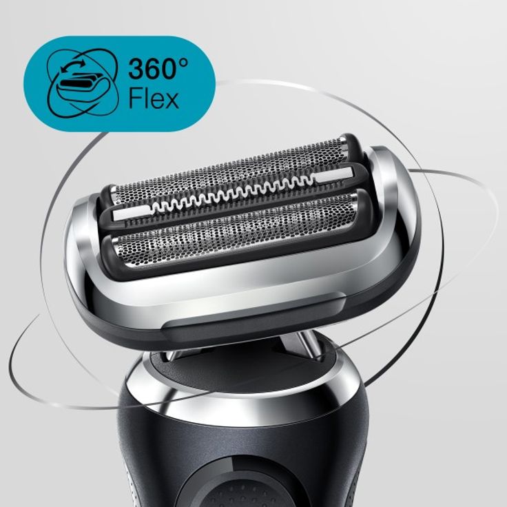 Braun Series 7 - 71-N1200s Herrenrasierer + Präzisionsaufsatz - schwarz – Bild 3