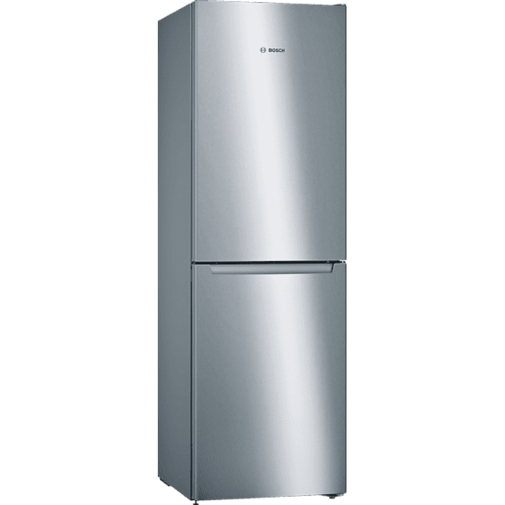 Bosch KGN 34 NLEB Kühl-Gefrierkombination, freistehend, Edelstahloptik Pearl Grey, Höhe 186 cm, Energieklasse E – Bild 1