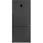 Grundig GKN 3040 FLXRN Kühl-Gefrierkombination, freistehend, edelstahl schwarz, No Frost, Twist-Eiswürfelbereiter, Urlaubsschaltung, Breite 83 cm