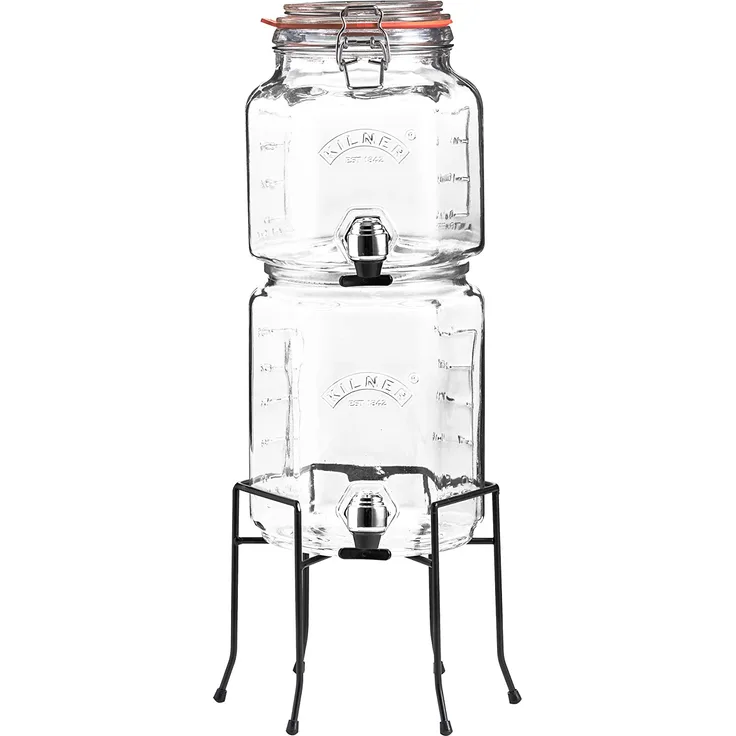 Kilner Stapelbarer Getränkespender, Höhe 40 cm, 3,1 and 2,1 0 transparent