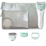 Philips Satinelle Advanced Epilierer Wet & Dry + Set 2 Pochette und Spiegel BRE620Combo