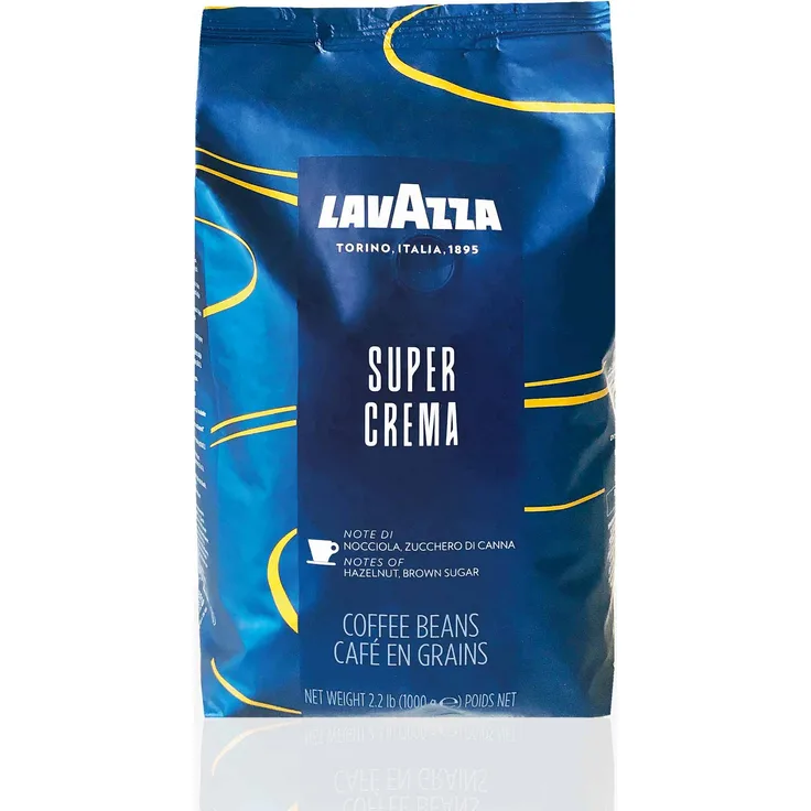 Lavazza Espresso Super Crema 6 x 1kg ganze Kaffee-Bohne