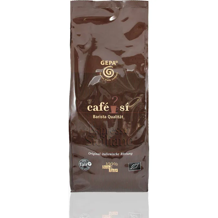 Gepa Cafe Si Espresso Siciliano  - 1kg ganze Kaffee-Bohne