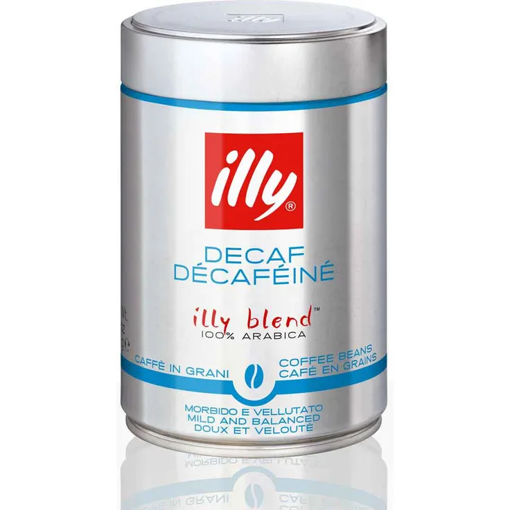 illy Espressobohnen Decaf Entkoffeiniert - 12 x 250g Kaffeebohnen, koffeinfrei, 100% Arabica Kaffee