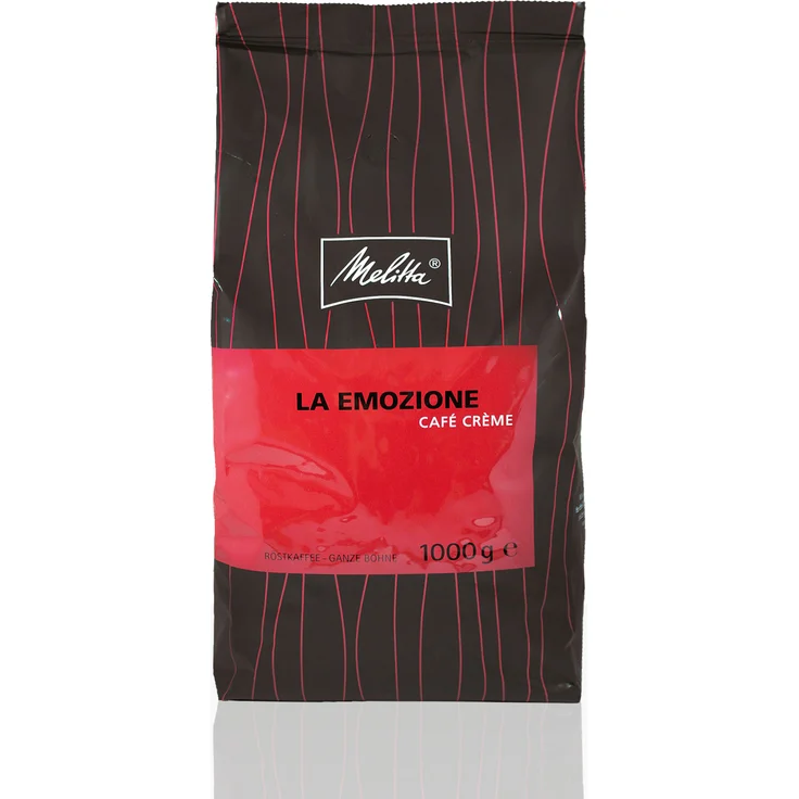 Melitta La Emozione Cafe Creme 100% Arabica - 8 x 1kg ganze Kaffee-Bohne