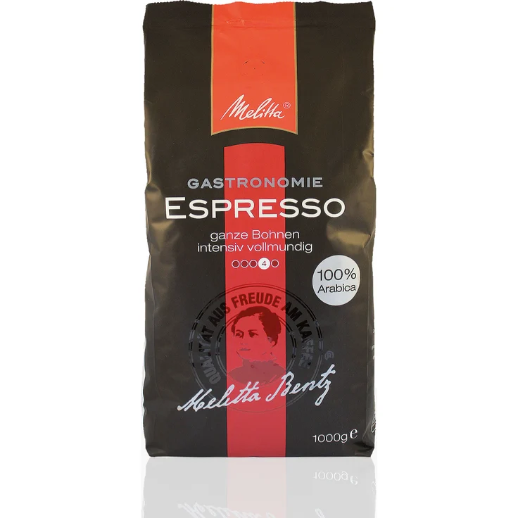 Melitta Gastronomie Espresso 100% Arabica - 8 x 1kg ganze Kaffee-Bohne
