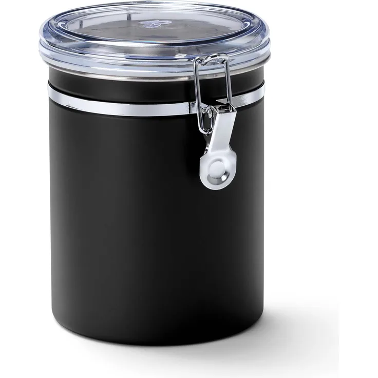 Tchibo Aromadose, Kaffeedose, 500g Füllvolumen, aromadicht, Edelstahl, Schwarz