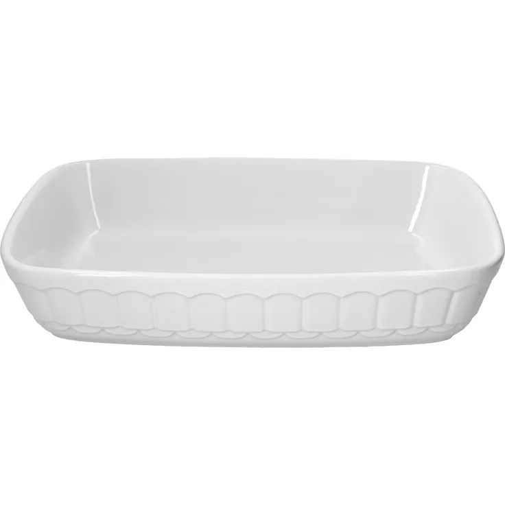Auflaufform rechteckig weiß Keramik 37,5x25,3cm 3L Back-Form Ofen Bräter