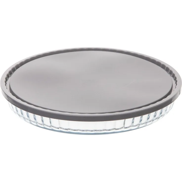 Backform gerieben mit Deckel, Universal-Glasschale