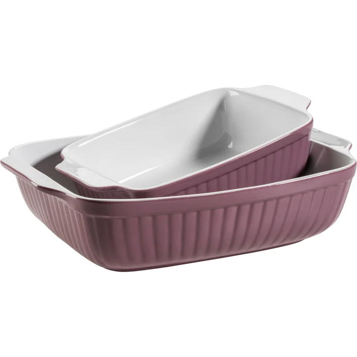 Mäser 931983 Kitchen Time Auflaufform, BERRY, rechteckig, berry, 2-teilig (1 Set) – Bild 1