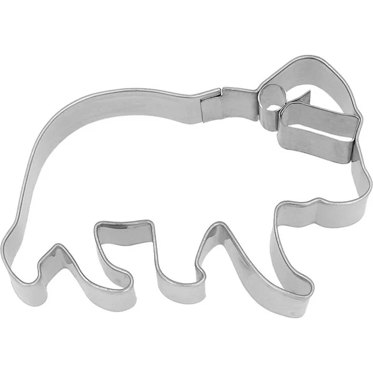 Birkmann Ausstechform Weihnachts-Eisbär Edelstahl mit Innenprägung 9 cm