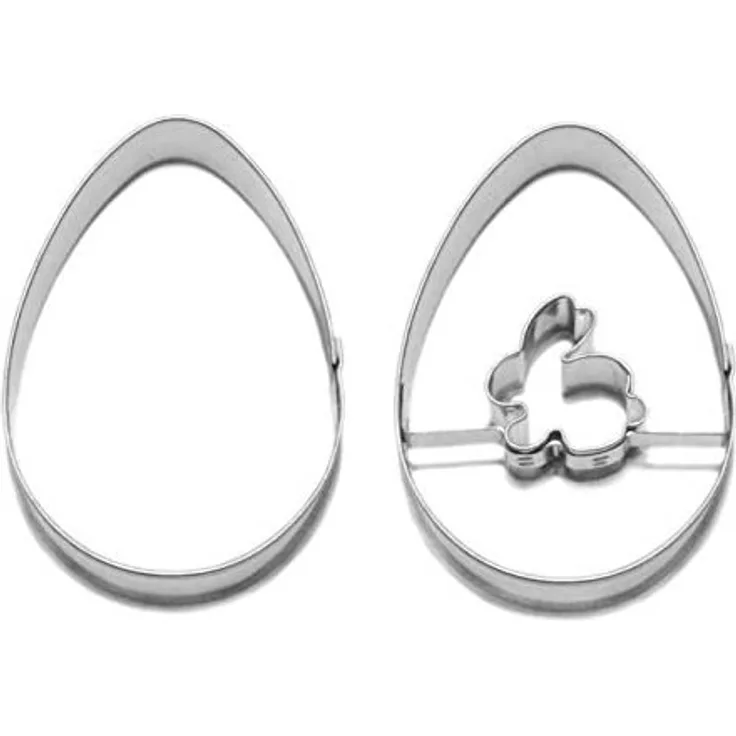 Neustanlo Ausstechformen-Set Ei-Ausstecher mit Hase + Unterteil 2-tlg.