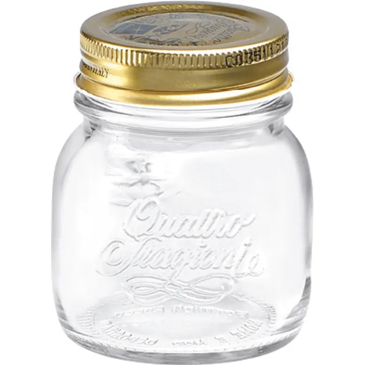Bormioli Rocco Quattro Stagioni Einmachgläser 150 ml mit Deckel ø 56 mm 12 Stück