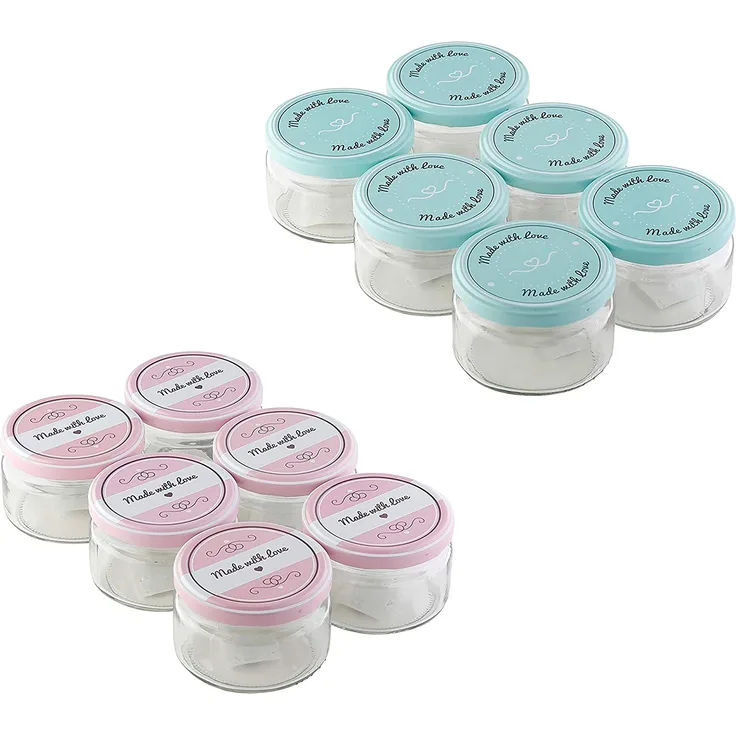 AXENTIA Einmachglas, ca. 250 ml, 6 Stück, love