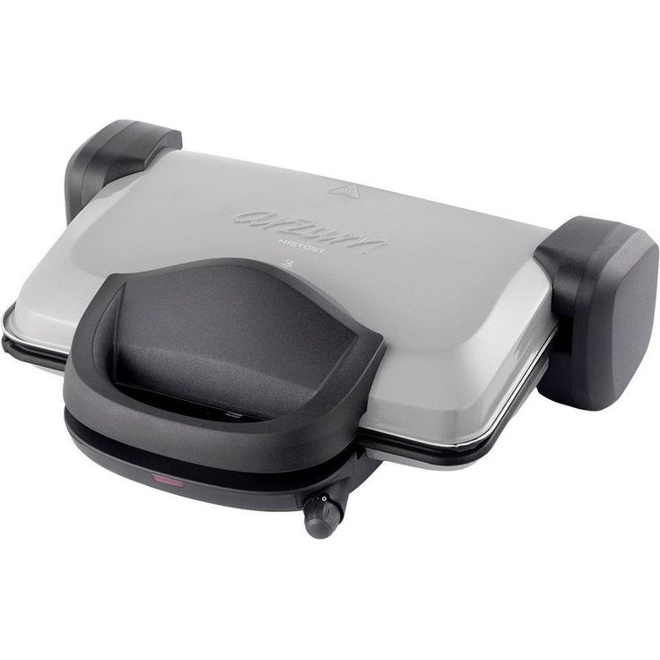 Arzum AR2037 Sandwichmaker, 1800 Watt, Antihaftbeschichtung, bis zu 180° Öffnung, grau