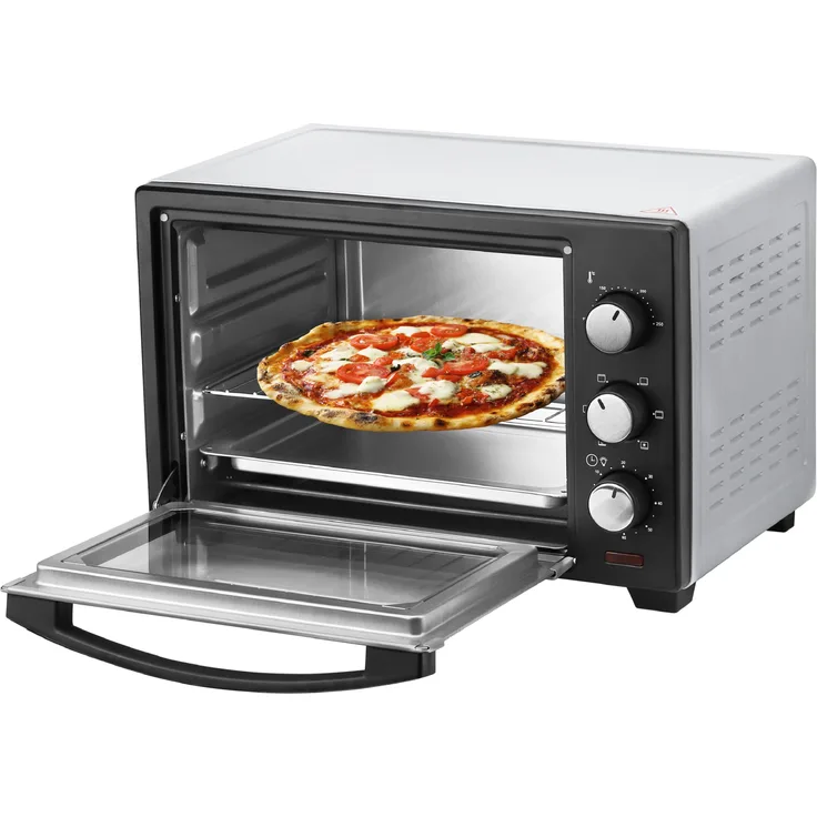 Steinborg SB-3012 Minibackofen 25 Liter Silber