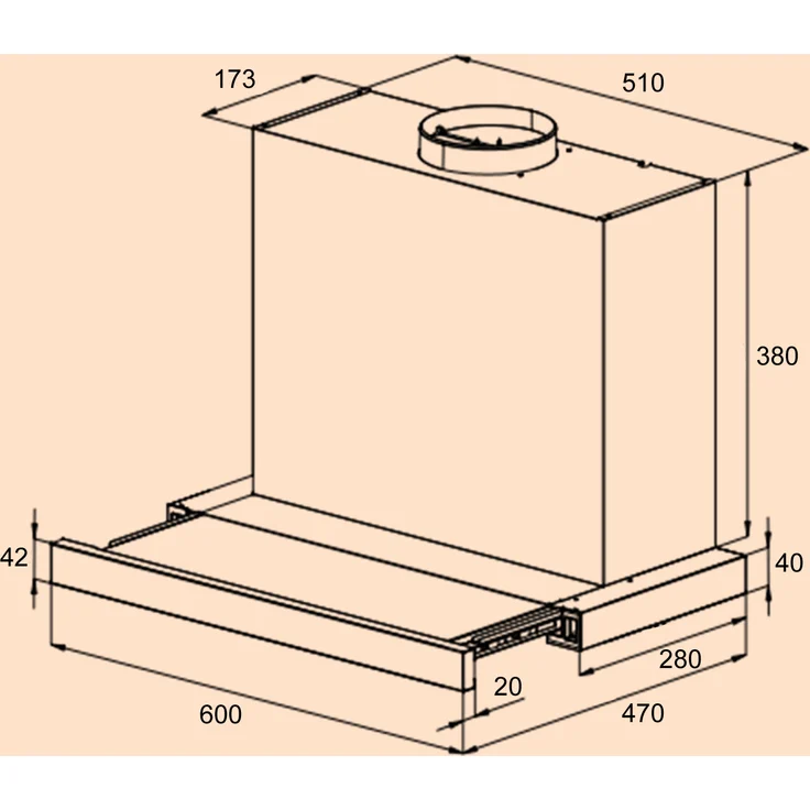 Klarstein Mariana Neo 60 Flachschirmhaube 60cm Abluft LED Schwarz – Bild 8