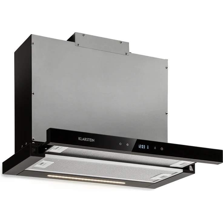 Klarstein Mariana Neo 60 Flachschirmhaube 60cm Abluft LED Schwarz – Bild 1