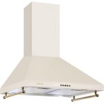 Klarstein Victoria Dunstabzugshaube 60cm Retro-Design 644,5m³-h 2 LED-Lampen Elfenbein