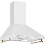 Klarstein Victoria Dunstabzugshaube 60cm Retro-Design 2 LED-Lampen Weiss