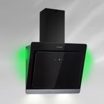 Klarstein Aurora Eco 60 Dunstabzugshaube 60cm kopffrei Ambientelicht EEC A+ schwarz